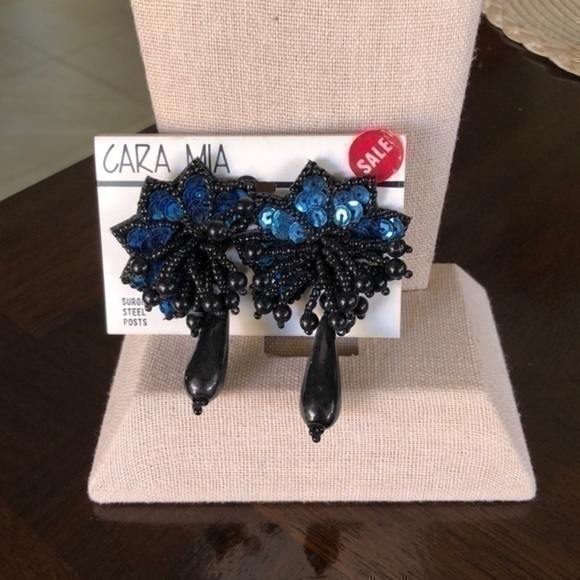 Vintage Cara Mia Pierced Earrings - Picture 1 of 4